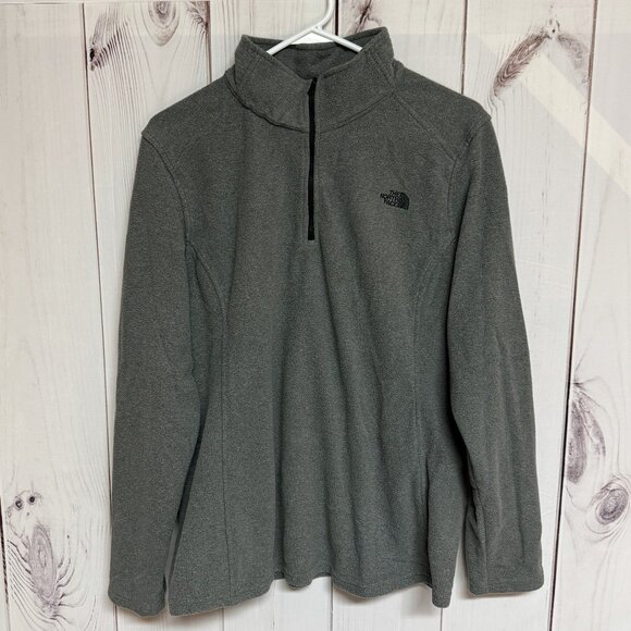The North Face 1/4-Zip Fleece Women’s XXL Charcoal Gray EUC - Picture 1 of 9